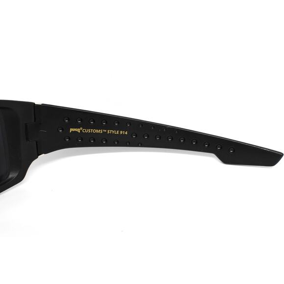 Pugs Customs Style 914 Black Matte Wrap Sunglasses - NEW CONDITION - Picture 10 of 11